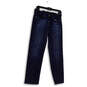 Womens Blue Regular Fit Medium Wash Button Denim Straight Leg Jeans Size 6 image number 1
