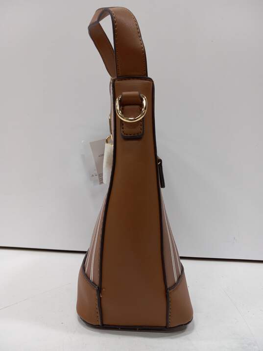 Adrienne Vittadini Brown Leather Handbag NWT image number 5