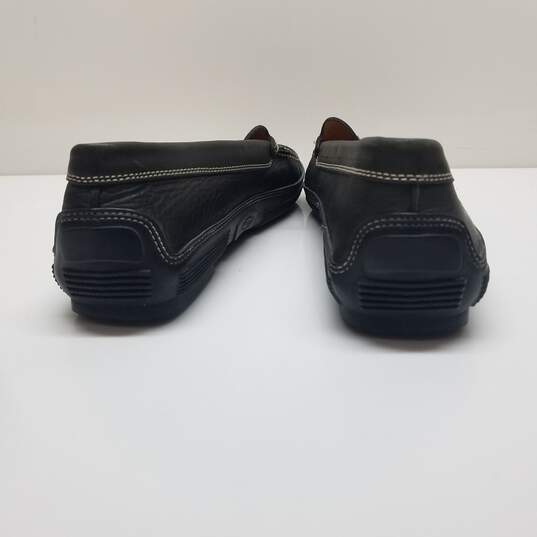 AUTHENTICATED TOD'S Black Leather Slip On Driver Loafers Size 13 image number 3