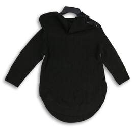 Soho New York & Company Womens Black Cowl Neck Long Sleeve Pullover Sweater Sz S