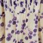 Theory Women's White/Lilac Top SZ M NWT image number 2