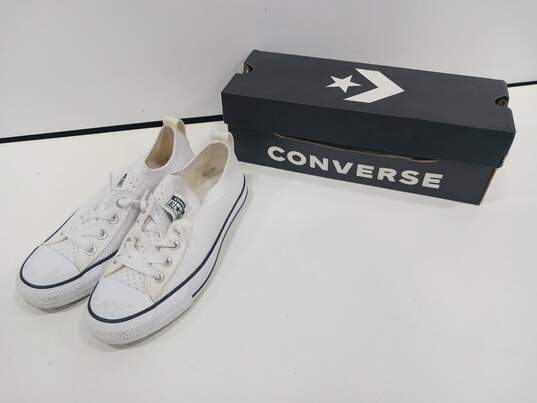Converse White/Black Women's Size 5 Shoes IOB image number 1