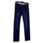 Womens Blue 510 Denim Dark Wash Pockets Straight Leg Jeans Size 16 image number 1