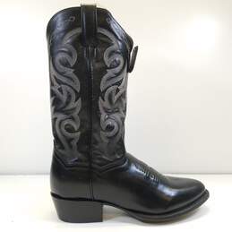 Dan Post 2110 R Black Leather Cowboy Western Boots Men's Size 9 EW