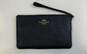 COACH Black Leather Zip Envelope Pouch Wallet Wristlet image number 1
