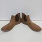 Mens ZAP7039 Brown Faux Leather Round Toe Pull On Ankle Chelsea Boots Size 11 image number 1