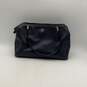 Coach Womens Dark Blue Leather Magnetic Charm Double Handle Tote Bag Purse image number 1