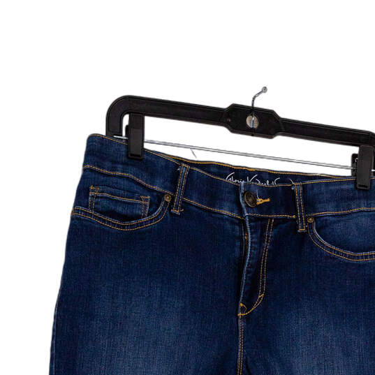 Womens Blue Medium Wash Denim Pocket Stretch Skinny Leg Jeans Size 8 image number 3
