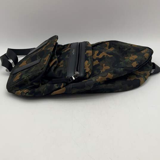 Womens Multicolor Camouflage Adjustable Strap Outer Zipper Pocket Backpack image number 5