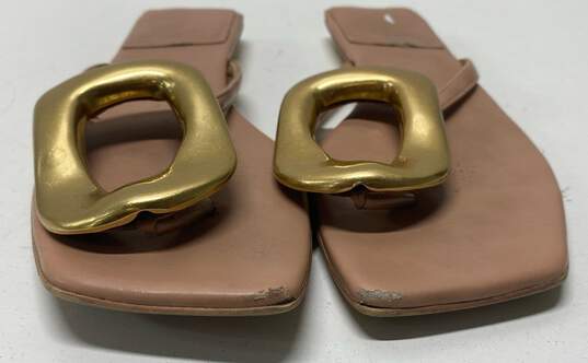 Jeffrey Campbell Linques 2 Leather Slide Thong Sandals Size 7 M image number 2