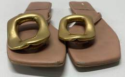 Jeffrey Campbell Linques 2 Leather Slide Thong Sandals Size 7 M alternative image