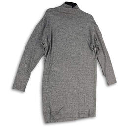 NWT Womens Gray Heather Long Sleeve Stretch Pullover Sweater Dress Size S alternative image
