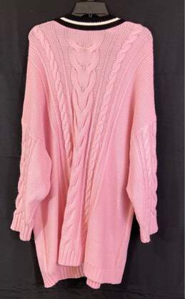 Torrid Womens Pink Knitted Long Sleeve Pocket Button Front Cardigan Sweater Sz 4 alternative image