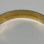Designer Kate Spade Gold-Tone Shiny Wide Band Round Bangle Bracelet image number 4