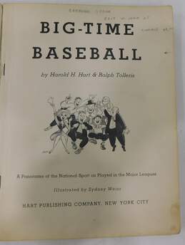 Vntg 1950's Big Time Baseball Paperback Book alternative image
