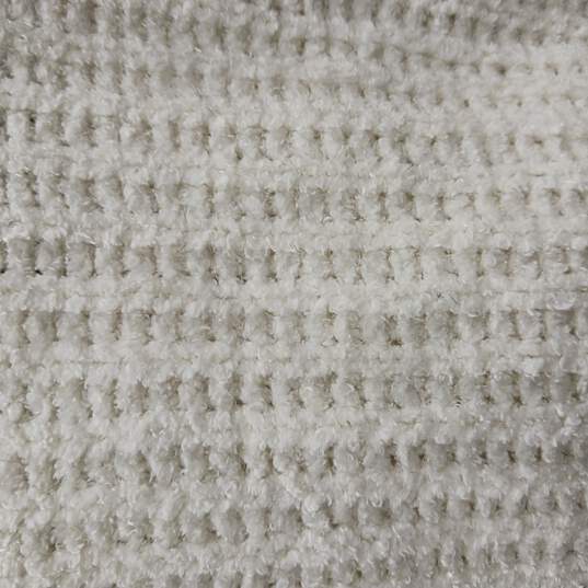 Women's White Woven Pullover Sweater Size S/P image number 3