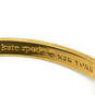 Designer Kate Spade Gold-Tone Clear Rhinestone Studded Bangle Bracelet image number 4