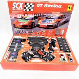 SCX Compact GT Racing Ferrari Slot Cars & Track Set IOB