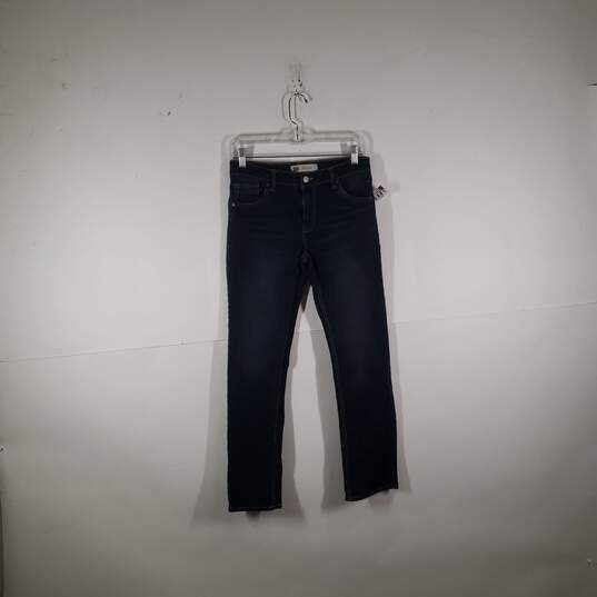 Boys 511 Slim Fit Dark Wash Denim 5 Pocket Design Straight Leg Jeans Size 28X28 image number 1