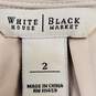 White House Black Market Women Black Skirt Sz 2 image number 5
