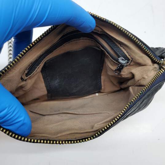 Unbranded Leather Clutch Bag w/ Chain Shoulder Strap image number 4