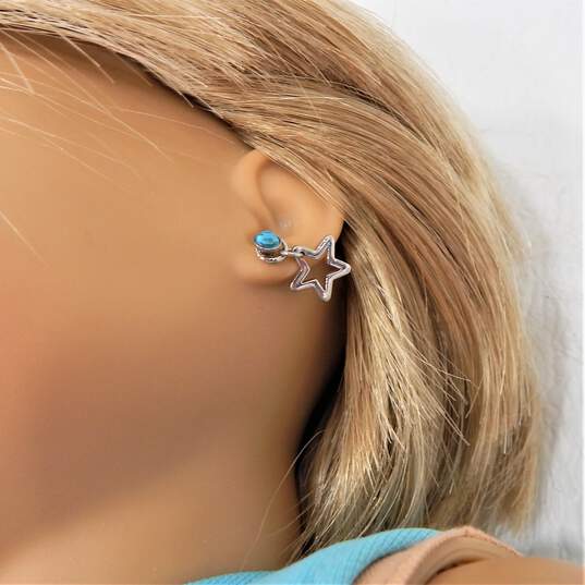 2014 American Girl Doll W/ Blue Eyes Star Earrings Cheerleader Dress image number 9