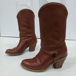 Laredo Women's Brown Leather Western Style Boots Size 7 alternative image