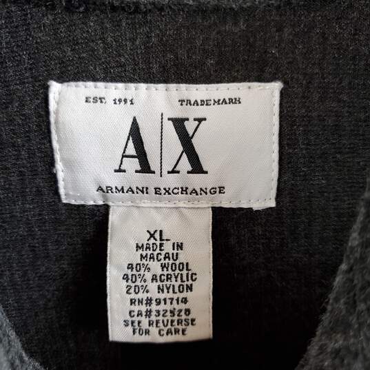 Armani Exchange Men Grey Velvet Button Up Shirt XL image number 3