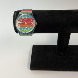 Designer Swatch Water Resistant Round Dial Quartz Analog Wristwatch