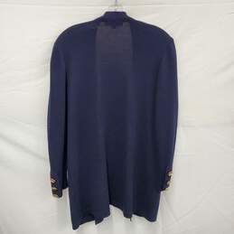 ST. John's Basic's WM's Cardigan Navy Blue Sweater Size SM alternative image