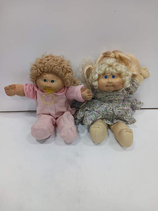 Bundle of 2 Assorted Vintage Cabbage Patch Kids Dolls image number 1