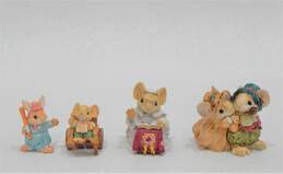 VTG 90s Ganz Little Cheesers Mouse Figurines Picnic Minis Charming Tails Christmas alternative image