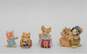 VTG 90s Ganz Little Cheesers Mouse Figurines Picnic Minis Charming Tails Christmas image number 2