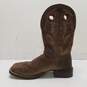 Dan Post Abram Square Toe Brown Leather Western Boots Men's Size 9.5D image number 2