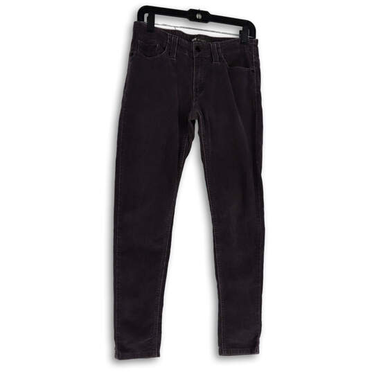 Womens Purple Medium Wash Pockets Stretch Denim Skinny Leg Jeans Size 9M image number 1