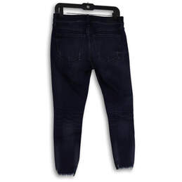 NWT Womens Blue Denim Medium Wash Mid Rise Skinny Leg Ankle Jeans Size 8S alternative image
