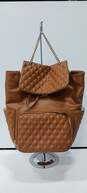 Miss Fong Women's Brown Leather Diaper Bag image number 1