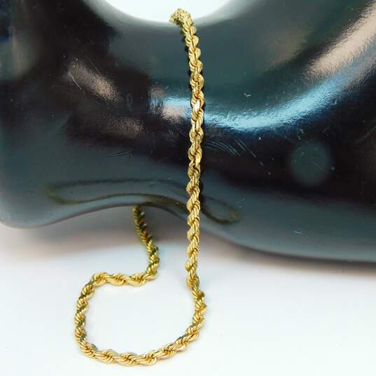 14k Yellow Gold Twisted Rope Chain Bracelet 4.4g image number 5
