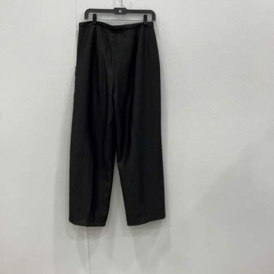 NWT Le Suit Womens Gray Two Button Blazer & Pants 2 Piece Suit Set Size 12 image number 4