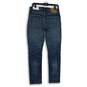NWT American Eagle Womens Blue Denim Airflex + Distressed Skinny Jeans Sz 31/30 image number 2