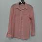 Michael Kors Pink Petite Stripe LS Button Up Shirt Women's Size S image number 1