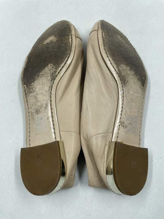 Authentic Miu Miu Beige Solid Oxford Casual Shoe Women 9 image number 8
