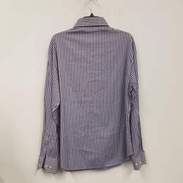 Mens Multicolor Striped Long Sleeve Collared Button Up Shirt Size 42/16 1/2 alternative image
