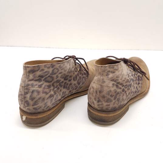 AllSaints Suede Leopard Print Ankle Ankle Lace Boots Men's Size 41 image number 4