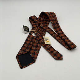 NWT Mens Orange Silk Four-In-Hand Adjustable Pointed Designer Neck Tie alternative image