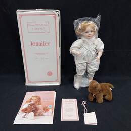 Hamilton Heritage Jennifer With Dog Porcelain Doll