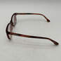 Womens MK281 Brown Clear Lens Full Rim Rectangular Eyeglasses With Case image number 6