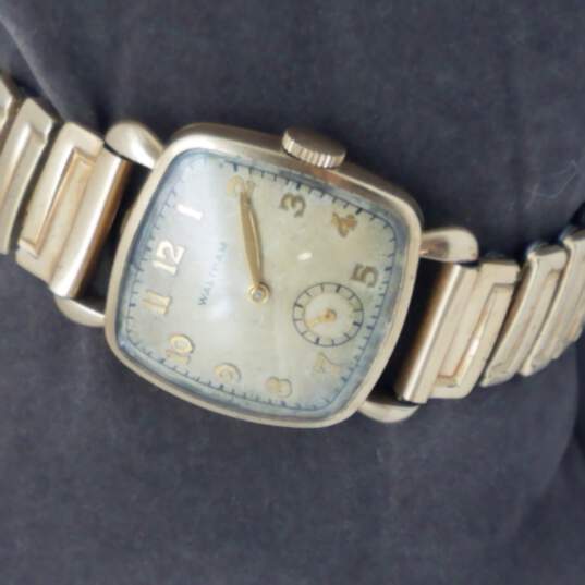Waltham 10k Gold Filled 6/0-C Mvmt 17 Jewels Manual Wind Vintage Watch image number 4