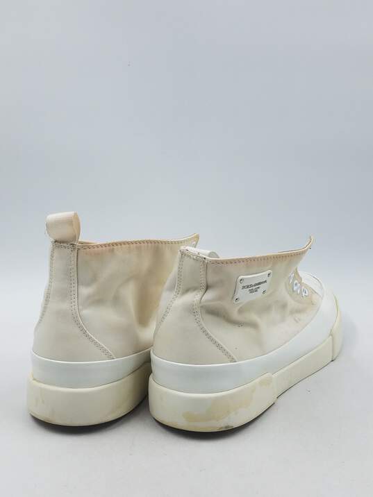 Authentic D&G White Mid Sneaker M 12 image number 4