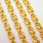 14K Yellow Gold Fancy Link Chain Necklace 17.9g image number 3